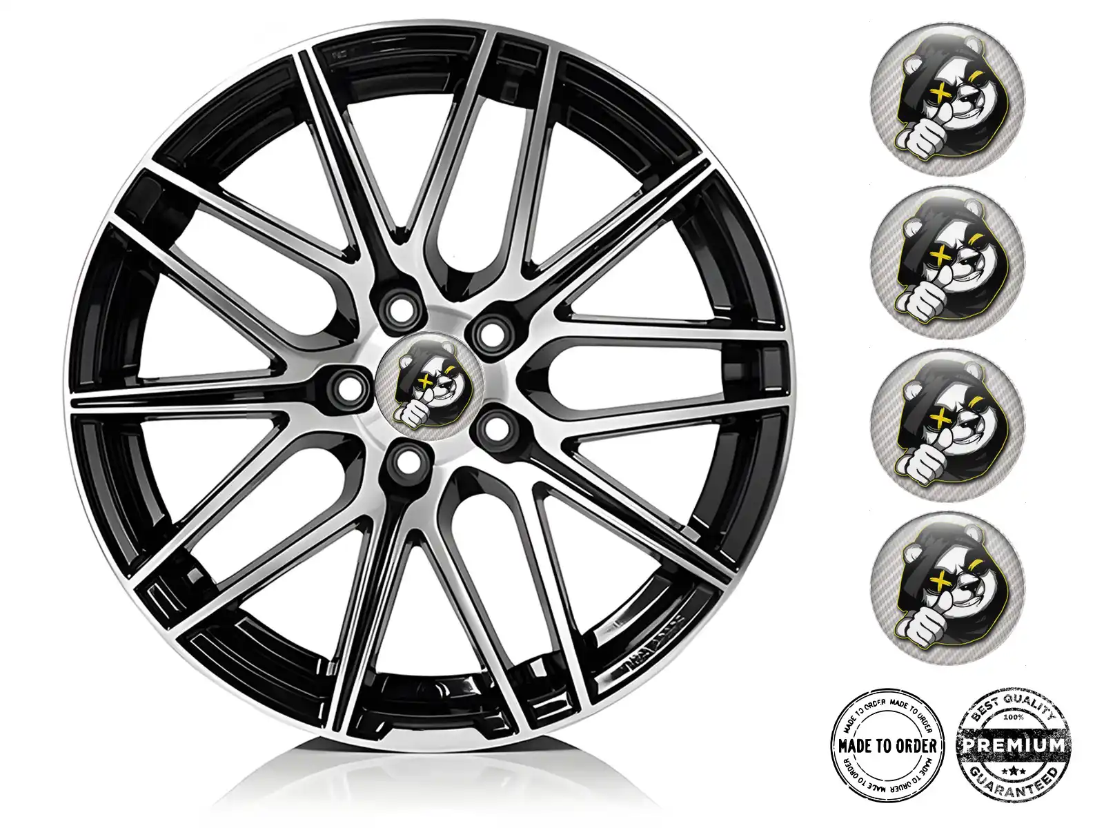 Wheel Stickers Style Ultimate Plasma Racing Flow